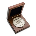 Solid Walnut Medallion Box (3" Coin Rout)
